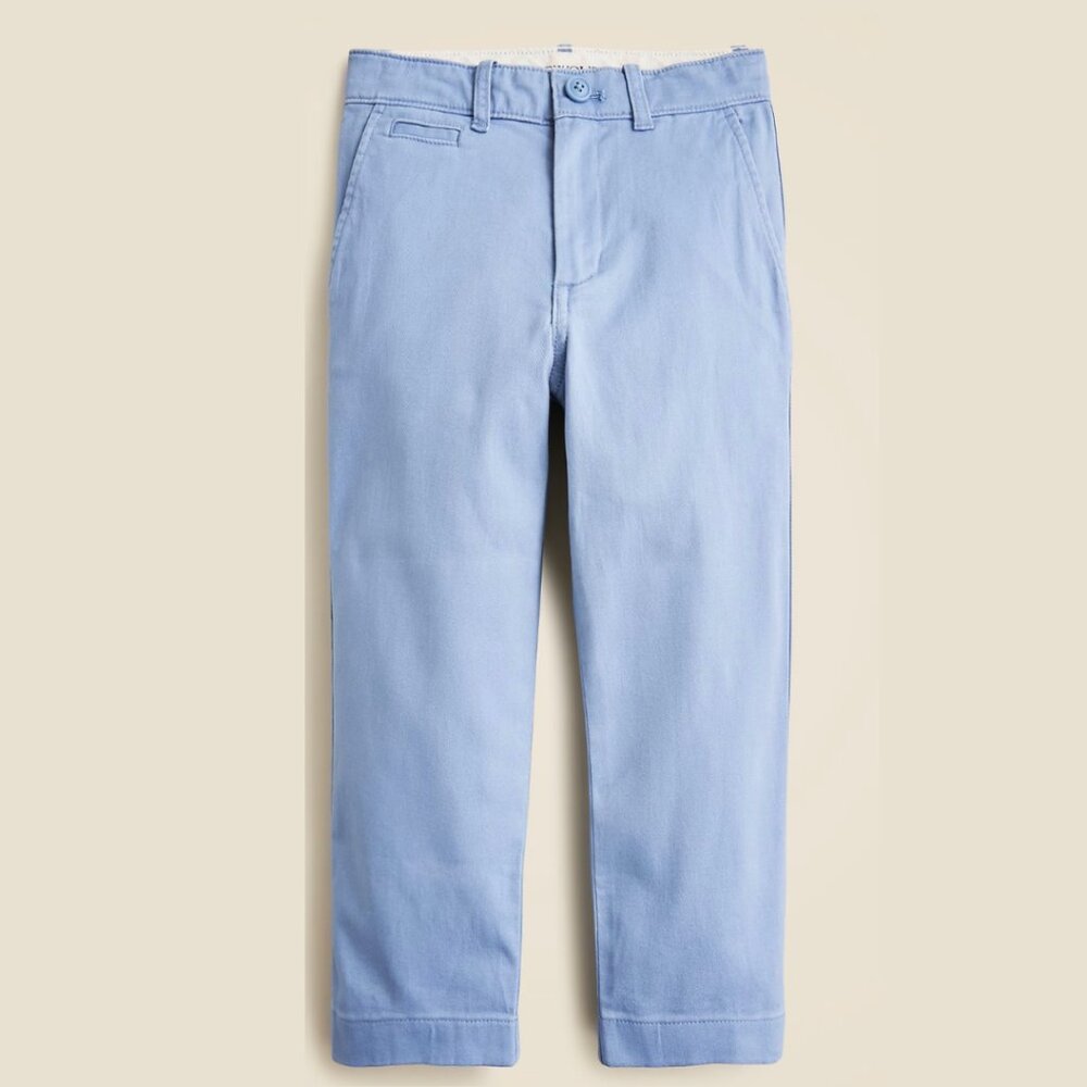 New Sealed J. Crew Boys Classic Fit Stretch Chino Pants Size 6 Adjustable Waist
